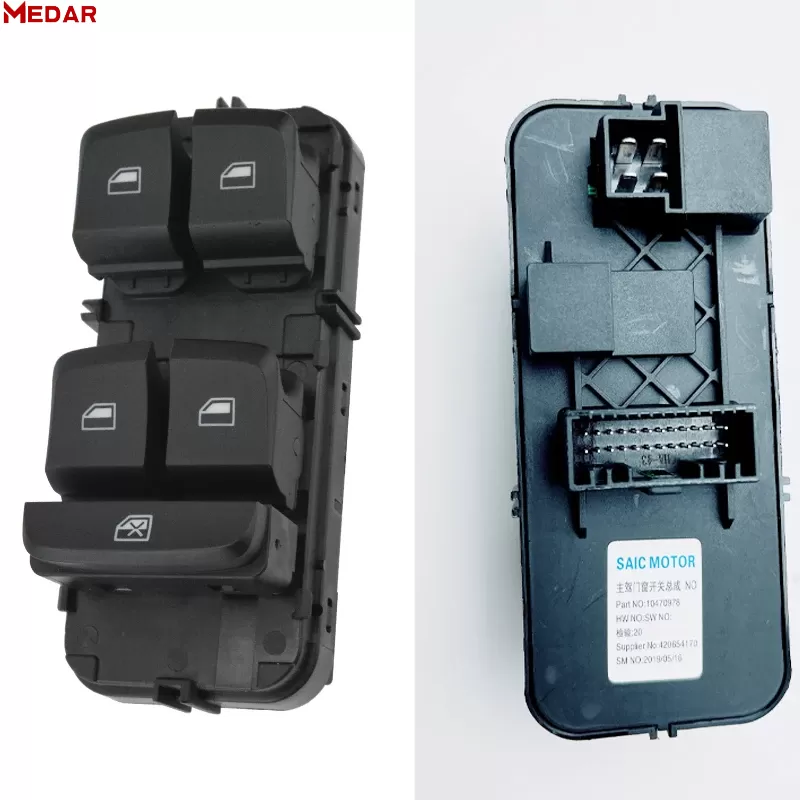 MG ZS Front left Window Lifter Switch,10470978,MG auto parts supplier